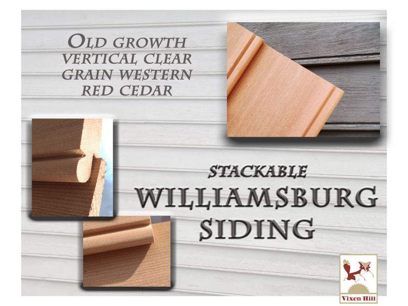 Stackable Williamsburg Cedar Siding